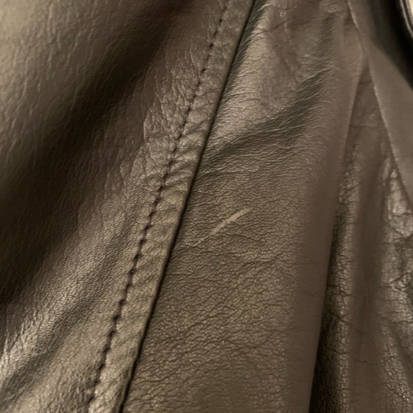 Vintage Black Lambskin & Fur Bomber Jacket - Picture 15 of 16